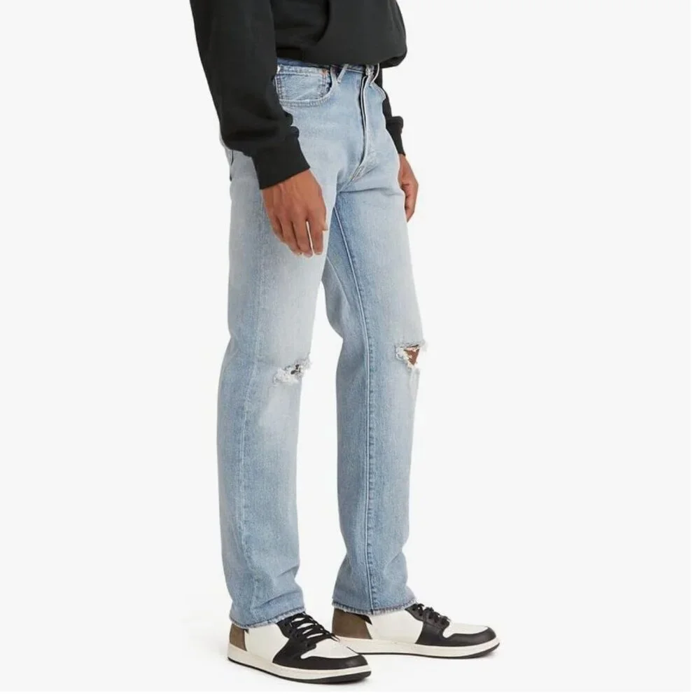 Levi's Men's 501 Original Fit Jeans, Higher Mountain Destructed, 32Wx29L, NWOT